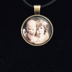 Gothic inspired charm with adjustable 18” necklace